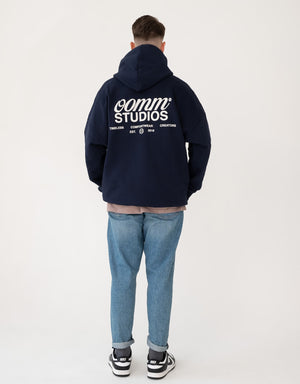 TIMELESS OVERSIZED HOODIE  NAVY